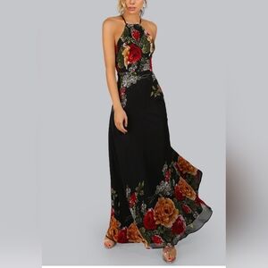 Floerns Dramatic Floral Maxi Dress. Evening. Occasion. Party